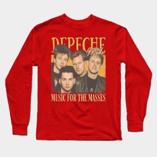 Depeche Mode Vintage 1980 // Music for the Masses Original Fan Design Artwork Long Sleeve T-Shirt